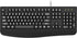 QUASIO 4X Large Print Ergonomic Keyboard, Full Size Keyboard with Wrist Rest, Silent Wired USB Computer Keyboard