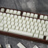 PBT White Jade Keycaps, 154 Keys Cherry Profile Double Shot Keycap Set for Mechanical Keyboard 61/64/84/87/104/108