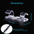 100 Pieces Mini Cable Clips, Christmas Outdoor Light Hooks, Self Adhesive for Christmas and Fairy Light Decoration