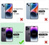 iPhone 14 Pro Case with Screen Protector, Heavy Duty Shock Absorption Slim Fit Lightweight Protective Case, Black
