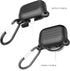 Waterproof Case for AirPods Pro, 2nd Generation, Anti-Lost with Wireless Charging, Lanyard and Carabiner (Black)