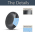 Replacement Ear Pads Compatible with Jabra Evolve2 65 MS/65 UC, Cushions for Evolve2 40 UC/MS, Black