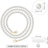 MoKo Universal Phone Lanyard, Pearl Beaded Cell Phone Chain Crossbody Strap Anti-Theft Detachable Women Cellphone