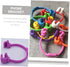 MOBUTOFU 2pcs Thumbs Gesture Phone Holder Flexible Mobile Phone Supports Desk Stands in Purple and Red