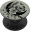 Sage Grey Black Butterfly Crescent Moon Flower PopSockets Swappable PopGrip