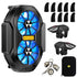 Mobile Phone Cooler with Dual Cooling Fan, Cell Phone Radiator Heatsink for iPhone, Android Smartphones, Rechargeable
