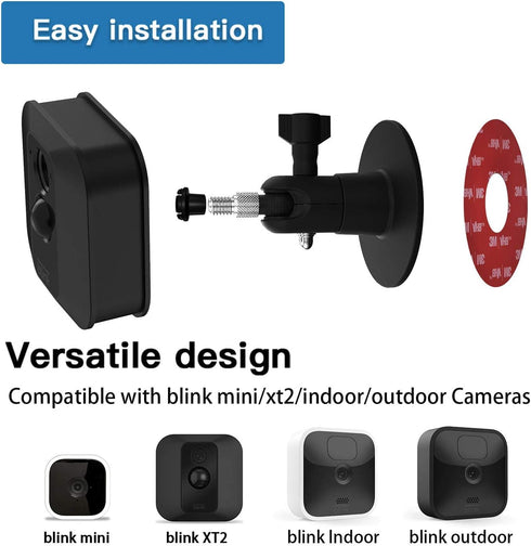 HOLACA Screwless Wall Mount Bracket for Blink Outdoor, Blink Outdoor 4 Camera, Blink XT2, Blink Indoor, Easy to