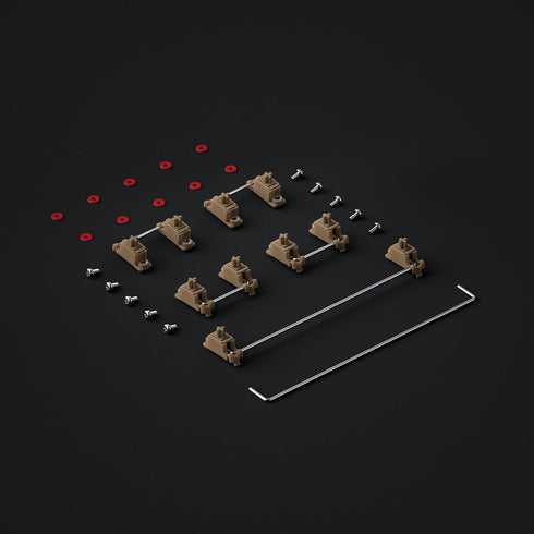 GATERON Screw in Stabilizer for 60% Mechanical Keyboard Satellite Switch 7U 6.25U 2U (Khaki)
