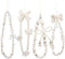 Draupnir 4pcs Phone Charms Strap, Butterfly Bow Camera Strap Wrist Beaded Phone