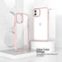 ULAK iPhone 12 Case (Baby Pink) - Clear Transparent Bling Soft TPU Shockproof Protective Cover for iPhone 12 & Pro