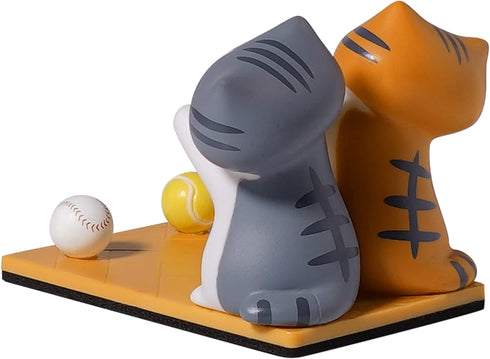 Cute Cat Smartphone Stand Phone Holder, Cartoon Animal Japanese Anime (Pumpkin and Gabriel)