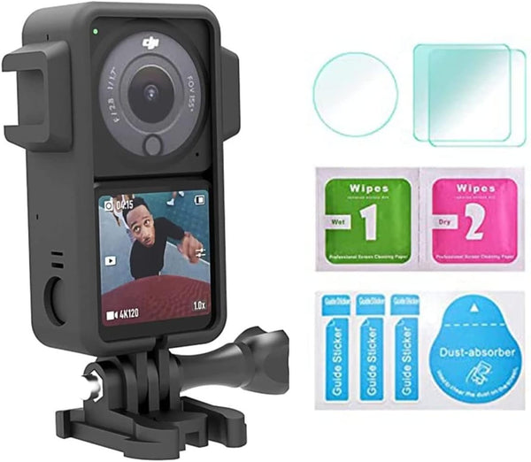 Action 2 Protective Frame with Hot Shoe Base, Anti-Drop Dust Protection Case Cover