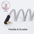 CableCreation 3.5mm Male to Female Stereo Jack Extension Cable - 2 Pack for Phones, Headphones, Speakers, and More.