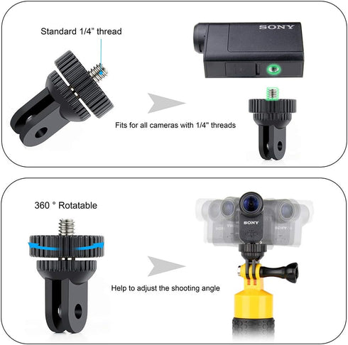 Floating Hand Grip Mini Tripod Stand Waterproof Monopod for GoPro Hero 13 12 11 10 9 8 7 6 5 4 3 2 Session, Fusion, Max