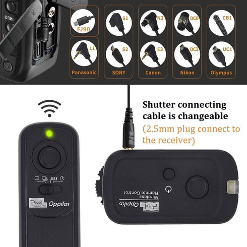 Pixel 2.4G Wireless Remote Control DC2 Shutter Release for Nikon MC-DC2 Z7 Z6 D5600 D3300 D5000 Cameras