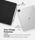 Ringke Fusion Plus Case with Pencil Holder, Compatible with iPad Pro 12.9 (6th & 5th Gen), Clear Shockproof Bumper
