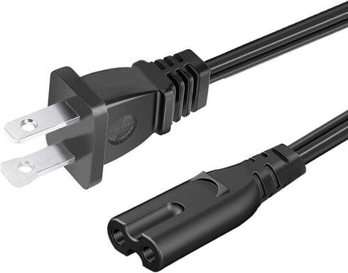 Power Cable Replacement for Philips Fidelio Soundbar, 8.2ft 2 Prong AC Power Cord for HTL7180/F7 HTL215/F7 HTL2101A