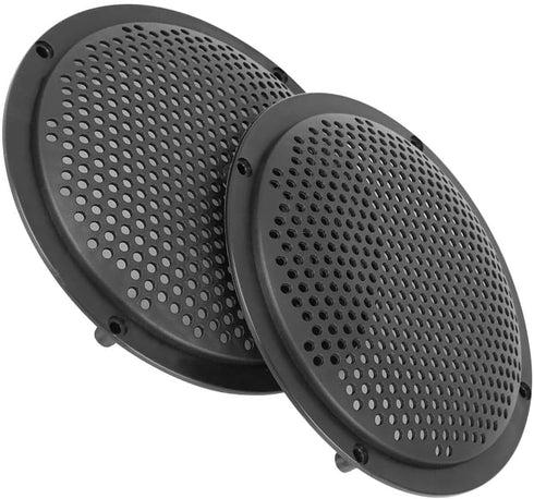Unifizz 4pcs 6'' Plastic Audio Speaker Cover Mesh Subwoofer Grill Horn Guard Decorative Circle Grille Protector for