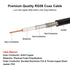 RG58 UHF PL259 Male to SO239 Female Right Angle Bulkhead Mount Cable, 15FT CB Antenna Extension Cable