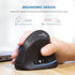 ECHTPower Ergonomic Wireless Mouse, Vertical Mouse with Adjustable DPI, Rechargeable with LED Light