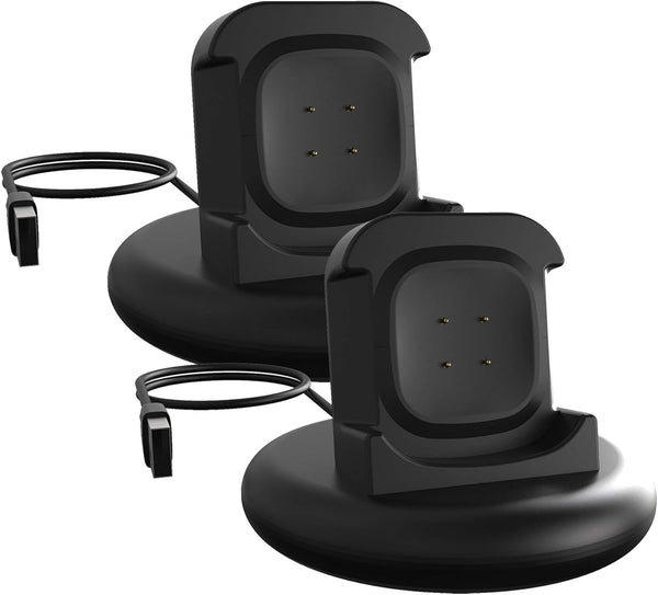 Replacement Charger Compatible with Fitbit Sense 2/Versa 3/Versa 4 Charger Dock Non-Slip Cradle Stand 3.3ft/1M Charging