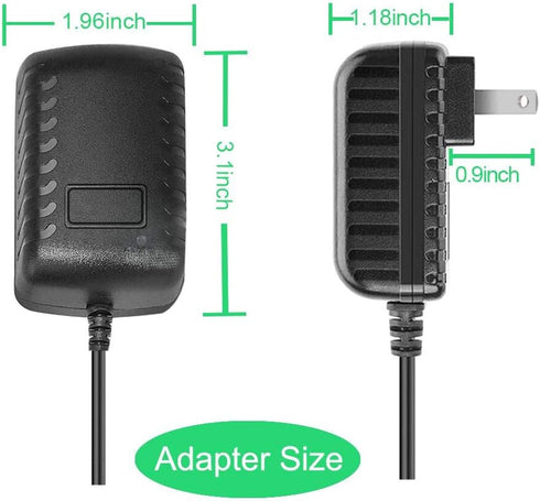 HZPOWEN 12V AC Replacement Adapter for Zyllion Back Neck Massage Pillow, Fit for shiatsu Neck Shoulder Massager Power