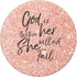 PopSockets PopGrip God is Within Her Christian Woman Gift Bible Verse Universe, Swappable Grip for Phones & Tablets