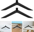 Luxshiny 4pcs 24-inch Plastic Tv Stand Base with Screws for Tvs Tabletop Replacement Brackets Stable Monitor Holder