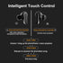Touch Screen Wireless Earbuds, ANC ENC Bluetooth Headset, IPX56 Waterproof, for iOS/Android Business Use