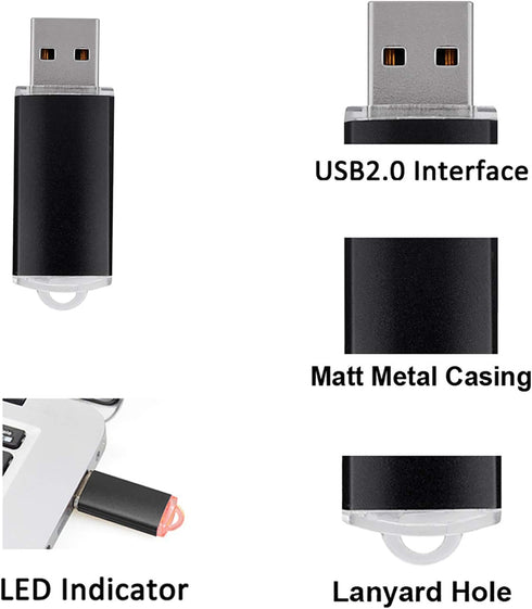 Maspen 8GB, 2.0 (Blue,8 USB Flash Drive USB Thumb Drives High Speed USB Memory Stick Zip Drives GB)