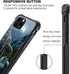 DJSOK Case Compatible with iPhone 11, Wolf Moon Night Case for Man Boys Girls Shockproof Rugged Cover