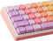 Tsungup MOA Profile Keycaps,PBT Cute Rainbow Candy Keycaps 126 Keys Dye-Sublimation Custom Keycap