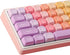 Tsungup MOA Profile Keycaps,PBT Cute Rainbow Candy Keycaps 126 Keys Dye-Sublimation Custom Keycap