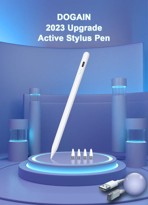 Stylus Pens for Touch Screens, Power-Display Tablet Pen, Magnetic Digital Touch Pen for iPhone/iPad/Android