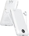 VRURC Portable Charger with Cables and Wall Plug, 10000mAh Power Bank with AC Plug, External Battery Pack (Pure White)
