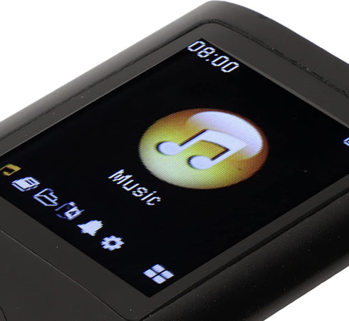 Locadence MP3 1.8 MP3 64GB Portable Player, Slim Stylish Multifunctional Music Player with LCD Screen, Aluminum Alloy