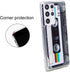 FAteam Case for Galaxy S21 Ultra 5G, Shockproof Scratchproof TPU Soft Bumper Retro Cassette Tape Case