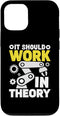 Should Work In Theory Robotics Programmer Scientist Engineer Case for iPhone 14
