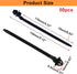 Umbrella Wing Nylon Push Mount Zip Ties, 50Pcs Heavy Duty Black Wire Zips Tie Mounts for Engine Bay