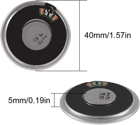 3PCS Mini MP3 Player Audio Module with 5PCS Metal Shell Round Internal Magnet Speaker 2W 8Ohm MP3 Voice Decode Board TF Card U Disk IO/Serial Port/AD Board DFPlayer Audio Music Module for Arduino
