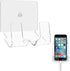 TXEsign Wall Phone Holder Mount for Smartphones, iPhone External Battery - Silky White & Transparent