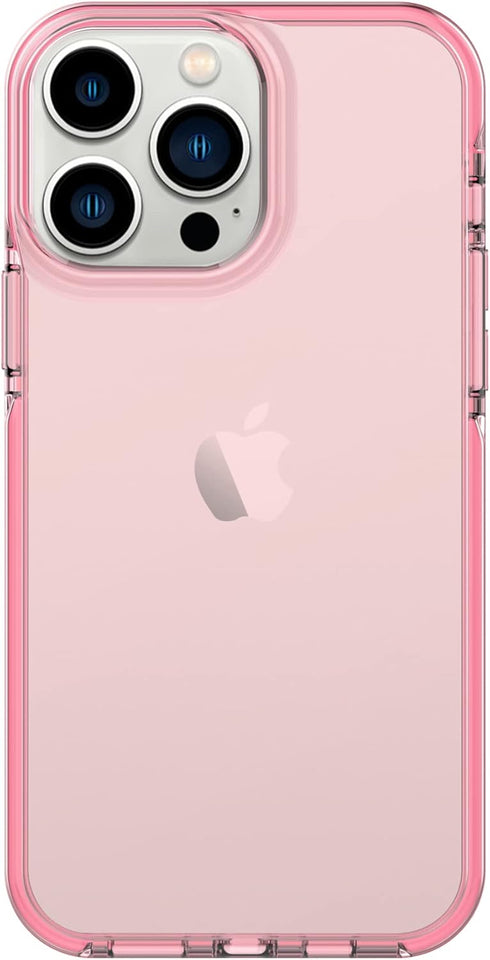 ArtsEvo Shockproof Clear Design Case for iPhone 13 Pro Max - Certified 6.6ft Drop Protection, Pink