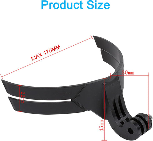 PellKing Universal Motorcycle Helmet Chin Action Camera Mount, Flexible Adhesive for GoPro Hero11, 10, 9, 8, 7, 6, 5,