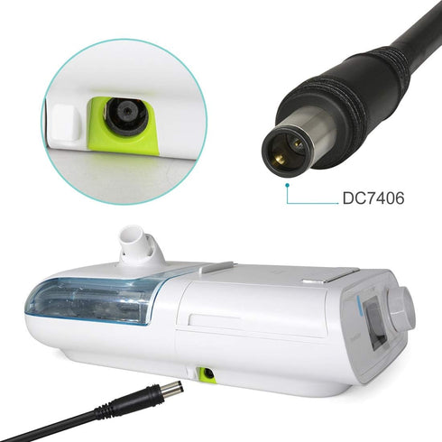 TalentCell DC 12V Power Cord, 5.5 x 2.1mm Male to DC7406 Male Plug Power Supply Cable