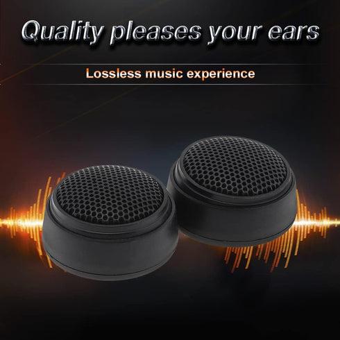 Car Tweeters, 2pcs Universal 1000W Dome Tweeter Sound Speakers for Auto Music Stereo