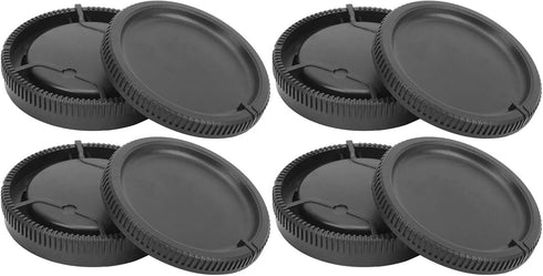 4Pcs Lens Rear Back Cover & Body Front Cover Cap Set for Sony A Mount Lens Camera