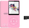 imkavery 128GB MP3 Player with Bluetooth 5.2, Portable Pink Music Player for Kids