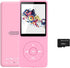 imkavery 128GB MP3 Player with Bluetooth 5.2, Portable Pink Music Player for Kids