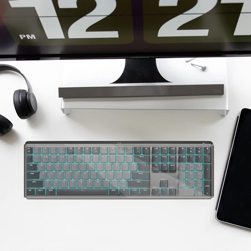 Geekria Full Size Keyboard Dust Cover, Clear Acrylic Cover for 104 Keys Mechanical Keyboard, Compatible with Logitech
