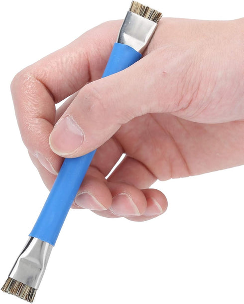 Antistatic Brush, 2PCS Motherboard Hard Cleaning Tools Ergonomic Double Head Brush for Cleaning Computer, Mobile Phone